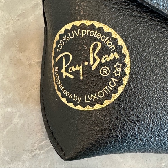 RAY BAN LEATHER SUNGLASS CASE BLACK - Picture 5 of 5